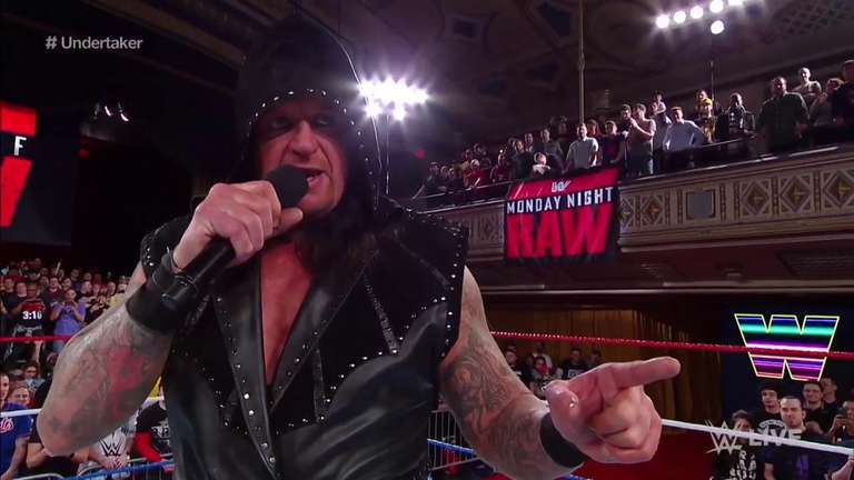 Video The Undertaker Appears On Wwe Raw 25 Delivers Ominous Promo